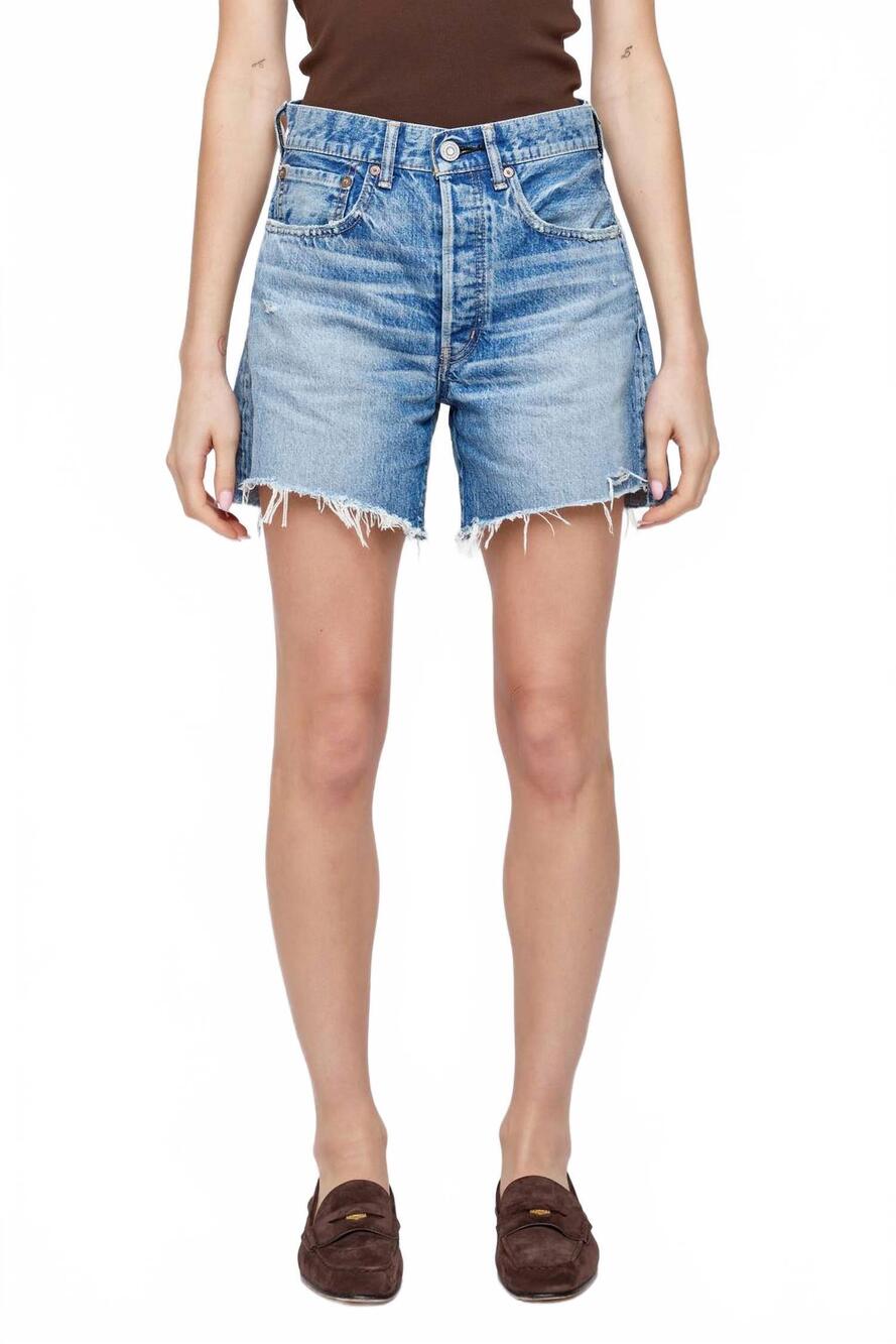 NEW MOUSSY graterford long shorts in blue